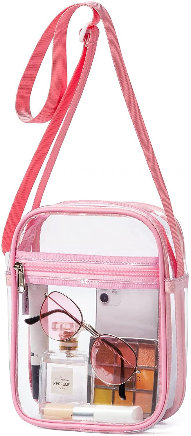 Pink clear crossbody Clearance