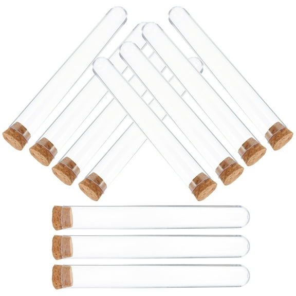 Wooden Cover for Test Tube Candy Beads Sample Storage Hot Chocolate Favors Guest 25 Pcs with Sweets