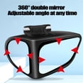 thumbnail image 4 of Car Convex Mirror Wide Angle Blind Spot Mirror 360° Adjustable Rear View Mirror, 4 of 5