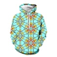 thumbnail image 4 of Valora Men Sweatshirt Men's Hoodies Sweatshirts Warm Pullover with Long Sleeve African Wind Print Design for Everyday Comfort Light Green L, 4 of 4