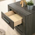 thumbnail image 6 of Furniture of America Liam 2-Drawer Wood Adult Nightstand, Gray, 6 of 10