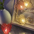 thumbnail image 3 of Lumière en Forme de Cœur, Lumière Rétro en Rotin en Forme de Cœur, Lumière Féerique à LED Alimentée par Batterie, Adaptée pour les Mariages de la Saint-Valentin, Chambres Intérieures et Extérieures, Fêtes, 3 of 6