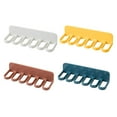 thumbnail image 4 of MLINS 4 Pcs Assorted Color SelfAdhesive Punch Free Hooks for Home Use ABS Wall Storage Racks, 4 of 8