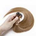thumbnail image 2 of MY-LADY Nano Ring Beads Human Hair Extensions Micro Loop tip Russian Hair Highlight Hairpiece 16"-24", 2 of 9
