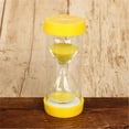 thumbnail image 2 of Graflsoa Lemon-Shaped 10-Minute Sand Timer - Eco-Friendly Plastic & Glass Flow Decor, Anti-Fall Design, Perfect for Kids, Cooking, Games, and Gifts (6cm x 12.8cm), 2 of 6