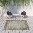 thumbnail image 3 of HomeRoots 506861 8 x 10 ft. Green Abstract Stain Resistant Indoor & Outdoor Rectangle Area Rug, 3 of 5