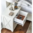 thumbnail image 5 of A-America Sun Valley 2-Drawer Solid Wood Bedroom Nightstand Light White/Graphite, 5 of 5