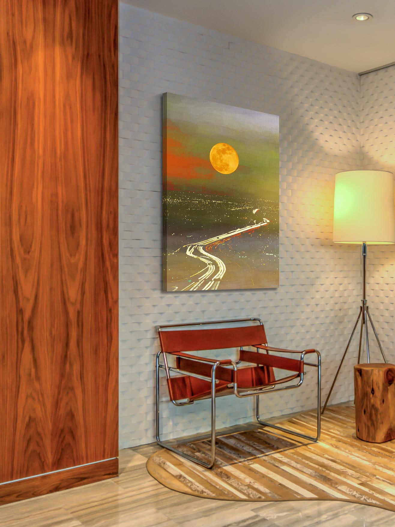 Parvez Taj "Santa Sun Current" Print on Canvas