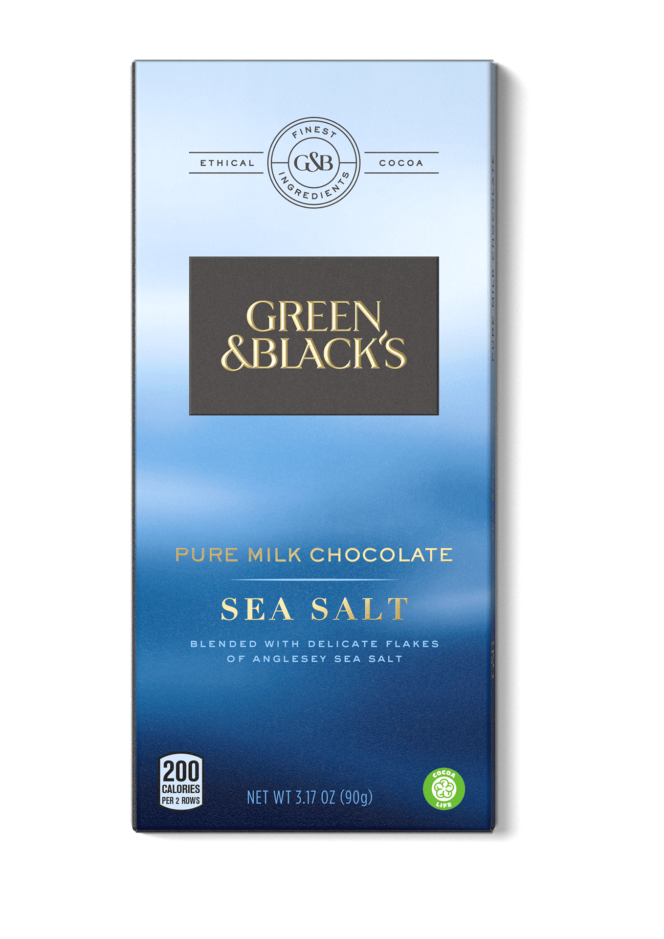 Green and Black's Pure Milk Chocolate Bar with Sea Salt, 3.17 Oz by Mondelez