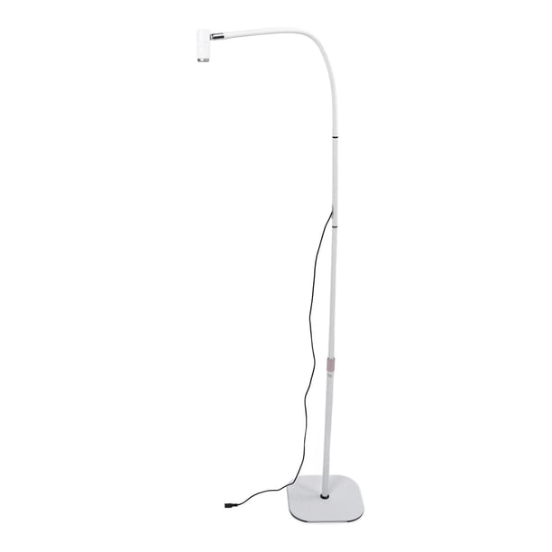 Secador de Unas de Piso de Cuello de Cisne, Lámpara Ajustable de Enfocque Brillo LED flexible Zoomable UV 6W Extensions de Pestáña