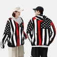 thumbnail image 4 of Lsque Firefighters USA Flag UPF 50+ Lightweight Sun Protection Men's Women's Long Sleeve Shirt, Hoodie Performance -XX-Large, 4 of 9