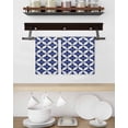 thumbnail image 3 of Retro Rhombus Kitchen Dish Towels for Drying Dishes Set of 3, Morocco Abstract Geometric Art Navy Blue Waffle Weave Microfiber Hand Tea Bathroom Towels Quick Dry & Absorbent Towel 15.7x23.6, 3 of 7