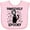 AD-Pink, variant on Inktastic Pawsitively Spooky Skeleton Cat with Ghosts and Crosses Boys or Girls Baby Bib