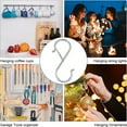 thumbnail image 3 of LNGOOR 8PCS Home Hardware Kitchen and Bathroom Supplies Hook Set (2*Stainless Steel Row Hooks Three Hooks Coat Hooks + 6*Multi-purpose Metal Spring S Hooks), 3 of 6
