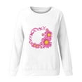 thumbnail image 4 of XFYSSS Pull à Manches Longues Raglan Imprimé Cancer du Sein pour Femmes, Col Rond, Blouses & Chemises, 4 of 4