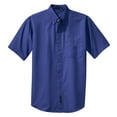 thumbnail image 2 of Port Authority S500T Mens Short Sleeve Twill Shirt, Faded Blue - 3XL, 2 of 3