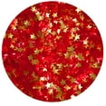 thumbnail image 3 of Sprinkle Deco® Red Glitter Flakes with Gold Stars Metallic Edible Shimmer Sparkle Glitter for Cakes and Cupcakes .15 oz Jar for use with Red Frosting, 3 of 3