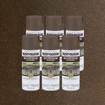 Autumn Brown, Rust-Oleum Stops Rust Textured Protective Enamel Spray Paint, 12 oz, 6 Pack
