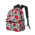 thumbnail image 2 of Daiia Tomato School Backpack for Men Women, Unisex Large Waterproof Bookbag Schoolbag Casual Daypack for High School/College/Teens/Travel/Work Black, 2 of 8