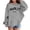 R501/Grey, variant on Vividxx Hoodies For Girls Casual Letter Print Long Sleeve Hoodies Cute Oversized Pocket Hooded Sweatshirt Comfortable 4-5 Years
