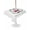 White, variant on Outdoor Tablecloth with Umbrella Hole for Patio/Picnic/Party/Camping, Groundhog Day Waterproof Table Cloth Square Cover Washable, Red Bow Knot Black Plaid (60"x 60")