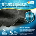 thumbnail image 2 of U.S. Pool Supply Ground Shield 21' Round Heavy Duty Pool Liner Pad for Above Ground Swimming Pools - Protects Pool Liner, Prevents Punctures, Weed Barrier, Eco-Friendly Fabric - Extends Liner Life, 2 of 4