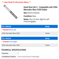 thumbnail image 2 of Hood Strut Set 2 - Compatible with 2006 Mercedes-Benz S350 Sedan, 2 of 2