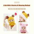 thumbnail image 5 of Baby Boys Girls Winter Knit Hat Scarf Set 2 in 1 Kids Warm Windproof Lined Knitted Beanie Hats with Neck Warmer for Christmas Baby Beanies, 5 of 6