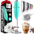 thumbnail image 1 of Batidor portátil Milk Frother Zulay Kitchen Tornado Caribbean Aqua, 1 of 7