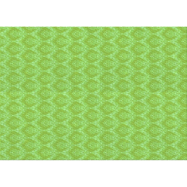 Ahgly Company Tapis Rectangulaire Lavable en Machine Intérieur Vert Transitionnel, 6 Pieds x 9 Pieds