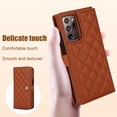 thumbnail image 3 of Case Wallet for Samsung Galaxy Note 20 Ultra, [Wristlet & Crossbody Strap] RFID Blocking 5 Card Slots Stand [Shockproof TPU Shell] PU Leather Magnetic Flip Cover for Note 20 Ultra, Brown, 3 of 9