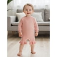 thumbnail image 6 of Miaouyo Infant Baby Girls Knit Fall Romper 0 3 6 9 12 Months Long Sleeve Crew Neck Solid Fall Jumpsuit Sweater, 6 of 9