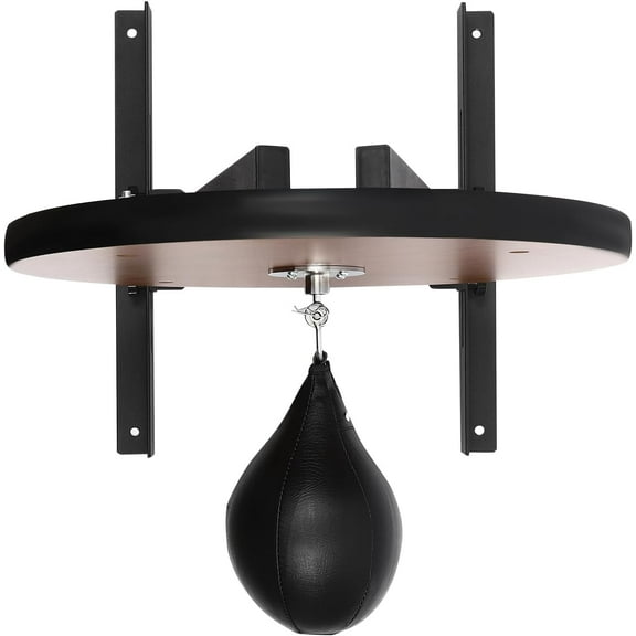 360°Rotatable Speed Bag Platform Kit, Adjustable Speed Heavy Duty Boxing Training Equipment with Punching Ball for Boxing and Fitness Enthusiasts (Black)
