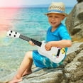 thumbnail image 2 of TIMIFIS Plastic Children Guitars Children's Hippopotamus Pattern Guitar Ukulele Simulation Playable Instrument Early Education Enlightenment Toy Education, 2 of 6