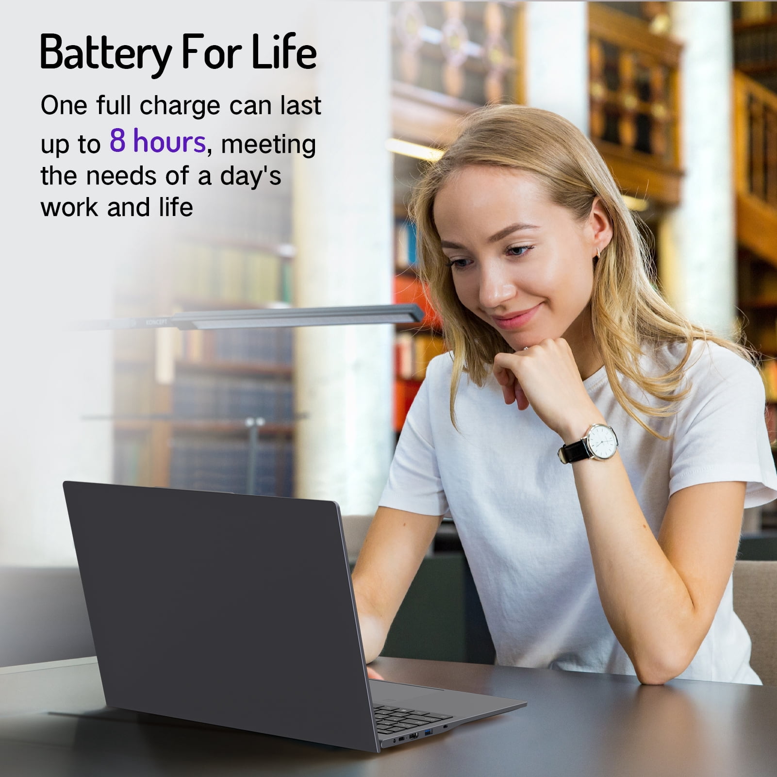 Daysky 14" Windows 11 Laptop 8GB+256GB Computer with 2-Core Intel Celeron 5805, 1920*1200 FHD,Wi-Fi, Bluetooth,Camera