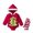 Red, variant on HNMKIU Kids Christmas Jumpsuit Soft Hooded Baby Girls Romper Jumpsuit With Long Sleeves And Footies For Toddler Winter Outfit Warm Playwear Christmas Outfit Red - 18-24 Months