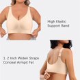 thumbnail image 6 of Women's Adjustable Wireless Sports Bra - No Steel Ring, Plus Size, 6 of 6