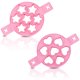 thumbnail image 1 of 2PCS Molde Para Panqueques De Silicona, 7 Cavidades Molde Antiadherentes Para Huevos Fritos Forma De Corazón Estrella Anillo De Huevos Con Mango Para Muffin Huevo Frito Hamburguesa Rosa, 1 of 4