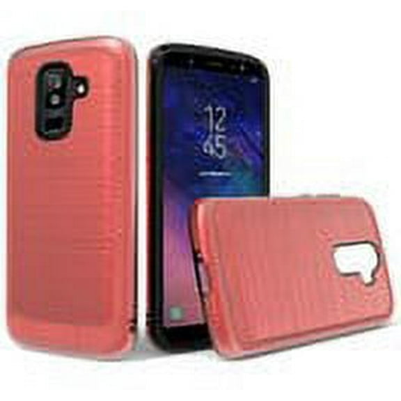 GSA Brushed Hybrid Case for Samsung Galaxy A6, A600- Red