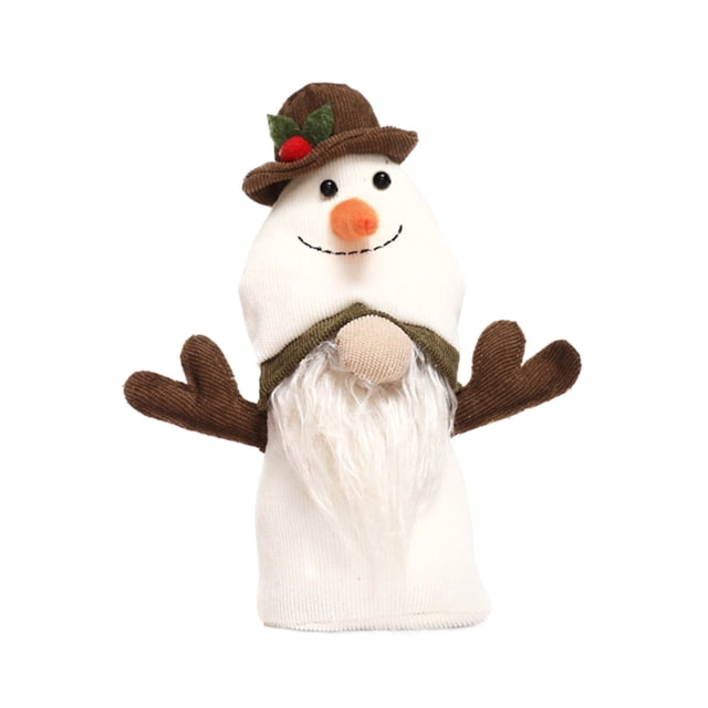 Fiudx Adorno de Enano Rodolfo, Gnomo Navideño, Elfo de La Suerte Hecho a Mano, Decoración Festiva para Mesa o Árbol, Decoración Navideña para El Hogar, Regalo Único, 78 G, Tamaño Individual