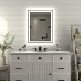 thumbnail image 3 of Apex-Noir 24"x32" Framed LED Lighted Bathroom Mirror, 3 of 12