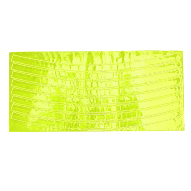 Pegatinas reflectantes amarillas para llantas para una mayor visibilidad y seguridad en ciclismo nocturno