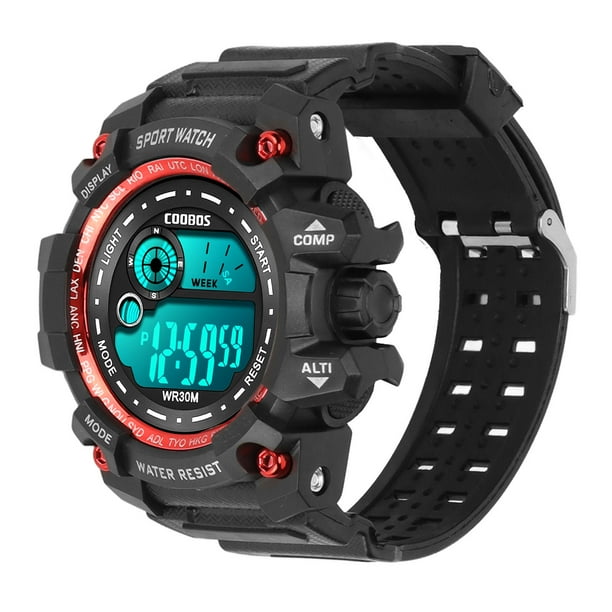Electronic Watches Digital Sport Watch Luminous 3Bar Waterproof