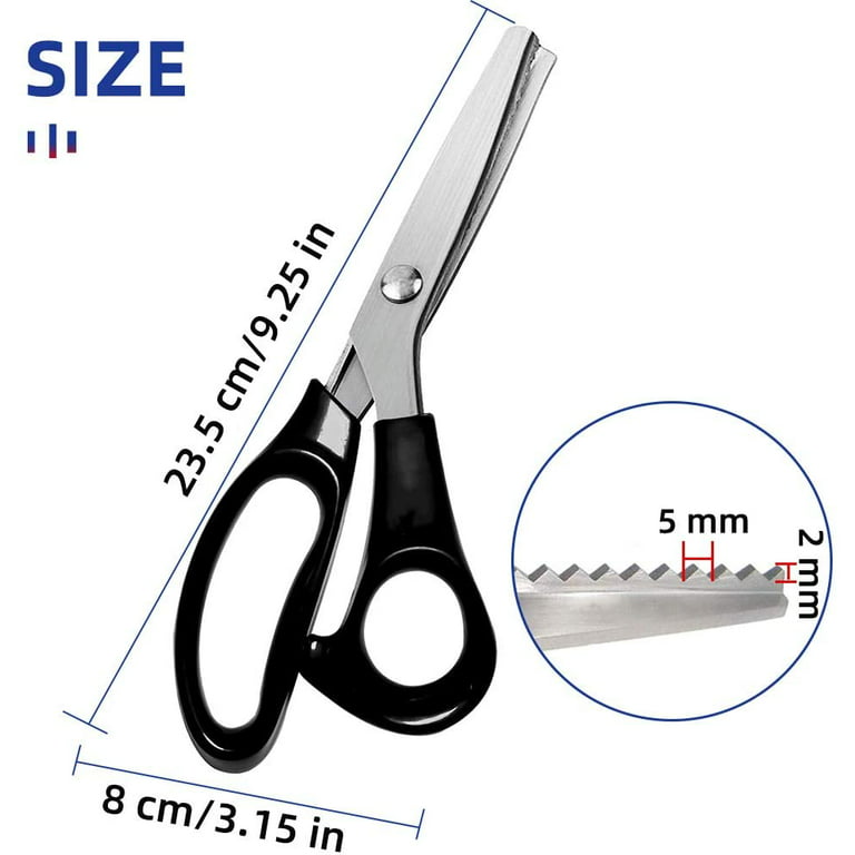 Dressmaking zig zag cut Tailor's Scissors Sewing Shears Stainless