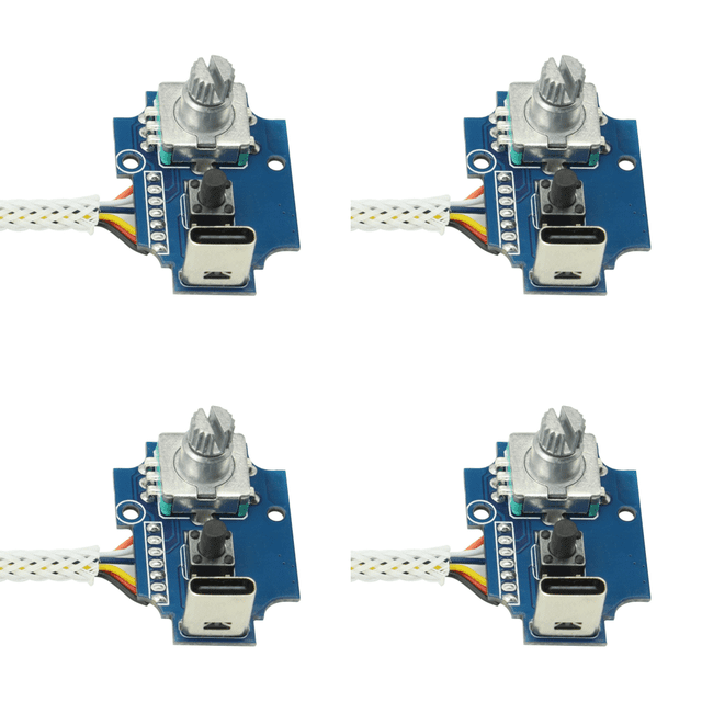 4uds. Módulo Codificador rotatorio de 360 grados, codificador rotatorio Digital de llave Individual tipo C 5V