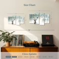 thumbnail image 3 of Elephant Stock Gentle Frost Tree Wall Art - Horizontal Multi Panel Canvas - Living Room Wall Decor - Floral And Botanical Multi Panel - Gray And Blue Decor By Ashvin Harrison - 24" x 14", 3 of 4