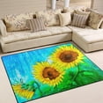thumbnail image 2 of SKYSONIC Painting of Sunflower Lightweight Carpet Mats Area Soft Rugs Floor Mat Rug Home Decoration for Kids Room Living Room 80 x 58 inches, 2 of 6