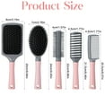 thumbnail image 5 of Abaima 5 Pcs Paddle Hair Brush Set for Women with Detangling, Anti-Static Massage, and Oval Combs, Perfect for Wet or Dry Hair Styling, 5 of 7