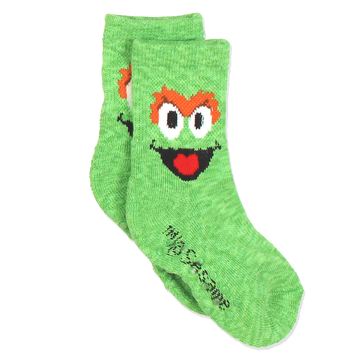 Sesame Street Elmo Boys Girls Multi Pack Crew Socks with Grippers ...