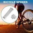 thumbnail image 2 of Unique Bargains Bike Bicycle Spokes 14G Mountain Bike Spokes Bicycle Spokes Carbon Steel Silver Tone 36Pcs Silver Tone, 160mm, 2 of 7